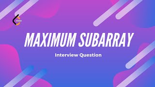 Maximum Subarray - Leetcode 53 - Python | Simplest explanation in Hindi | Coding Interview Question