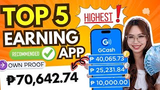 PINAKA-LEGIT na TOP 5 HIGHEST EARNING APP 2025 | MULTIPLE CASH-OUT sa GCASH | NO PUHUNAN