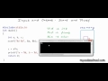Input and Output Printf and Scanf C Programming Tutorial 06