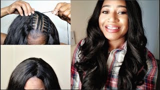 How To Diy 360 Lace Frontal Sew In Wiggins Hair