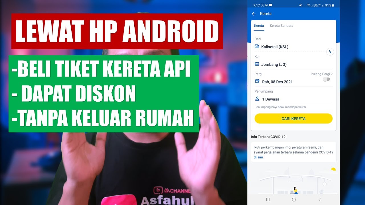 Cara Beli Tiket Kereta Api Di Aplikasi Tiket.com Agar Dapat Diskon ...