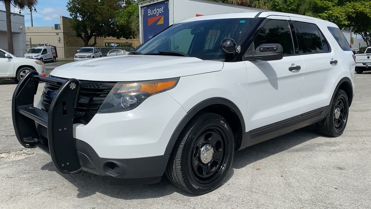 2015 Ford Police Interceptor Utility Explorer Walkaround 69k Miles ...