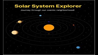 🌍 Solar System 3D Explorer | Interactive Planets Model Using HTML CSS JavaScript | Free Source Code