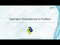 Operator Precedence in Python