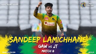 MATCH 8 KEY PLAYERS SANDEEP LAMICHHANE | #CPL20 #GAWvJT #CricketPlayedLouder #SandeepLamichhane