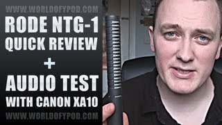 Rode NTG-1 Shotgun Mic Review | Canon XA10 Test