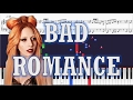 Lady Gaga - Bad Romance - Piano Tutorial w/ Sheets