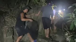 挑战荒野垂钓 鱼获养猪250斤，夜晚山涧溪流抓螃蟹，挺有趣！ 荒野垂钓