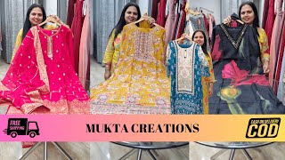 Mukta creations brings you Stunning party wesr collection  \u0026 Sarees at WholeSale Prices