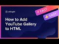 How to Embed YouTube Video in HTML (2021)