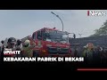 Kebakaran Pabrik di Bekasi, 14 Unit Damkar Dikerahkan