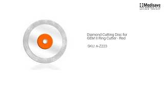 Diamond Cutting Disc for GEM II Ring Cutter Red A Z223