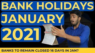Bank Holidays In January 2021 - Bank Holiday 2021 January List | Bank holidays 2021 | Fayaz
