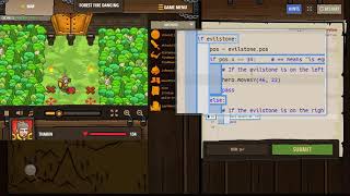CodeCombat - Backwoods Forest (Level Forest Fire Dancing) - Bermain dan Belajar Python
