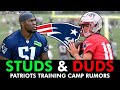 Patriots Training Camp STUDS & DUDS Ft. Drake Maye, Javon Baker, Matthew Judon, Joey Slye