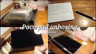 POCO Pad 12.1'' 256GB unboxing | Redmi Pen + accessories 🌸