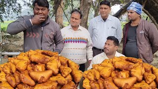 2 मिनट में 7 ब्रेड पकोड़ा खाओ ₹1500 ले जाओ।🤑😱💯🎉 AMAZING ALLAHABADI BREAD PAKAUDA EATING CHALLENGE