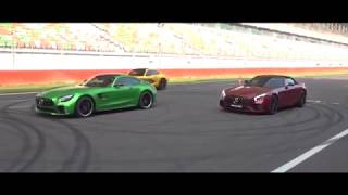 Sameer Hamsa at Buddh International Circuit on Mercedes-Benz AMG GTR