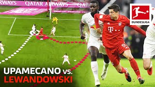 Lewandowski vs. Upamecano - Goals, Tackles, Speed | Who Has The Edge?