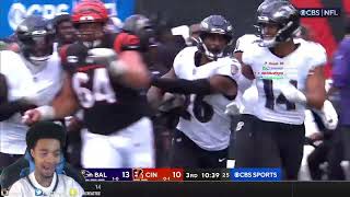 FlightReacts To Baltimore Ravens vs. Cincinnati Bengals Game Highlights | NFL 2023 Week 2!