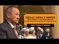 HE Mr. Teguh Wiweko, Sh addressed | Acting  Consul General Indonesia - Convocation 2025 JBA