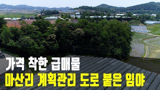 No. 354 송산그린시티와 인접한 토지 도로접한  마산리 계획관리 물건지 급매물