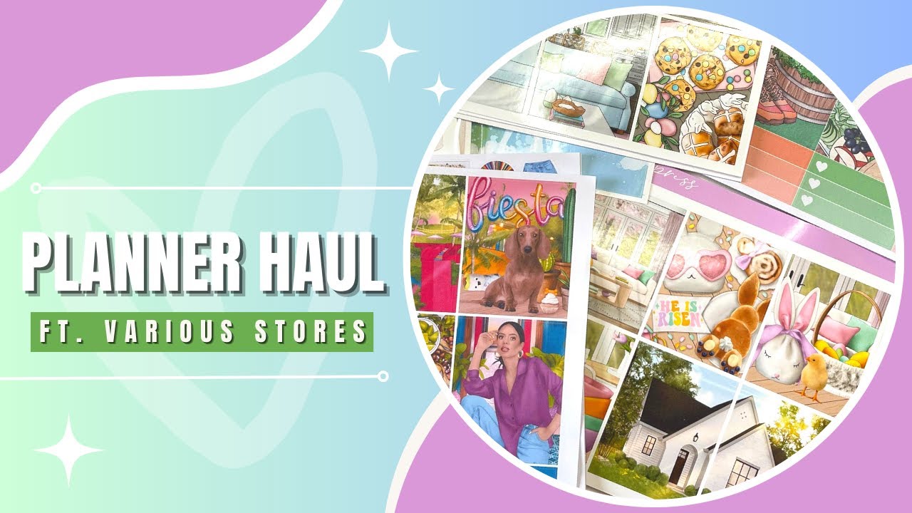 Planner Haul Youtube