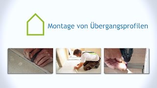 Übergangsprofile montieren | Anleitung casando