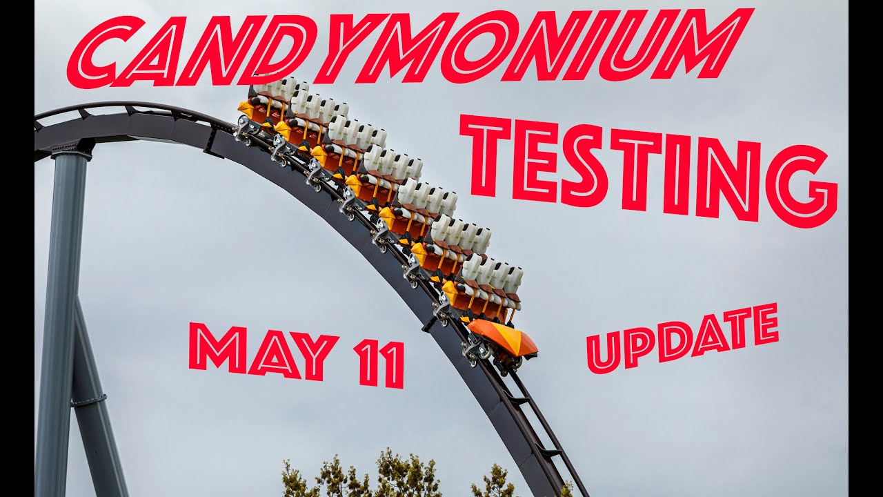 CANDYMONIUM TESTING! New B&M Hyper Coaster At Hersheypark Chocolatetown ...