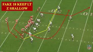 49ers fake 18 keep left Z shallow