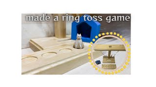 I made a ring toss game  ♪