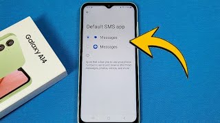 how to change default SMS app on Samsung Galaxy A14 phone