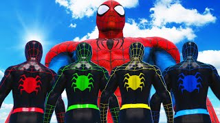 SPIDERMAN MUSCLE vs TEAM SPIDER-MAN MILES MORALES - Epic Superheroes Battle