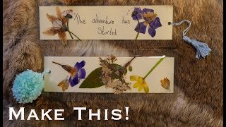 Make wildflower bookmarks