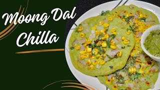 Moong Dal Chilla | Easy \u0026 Tasty