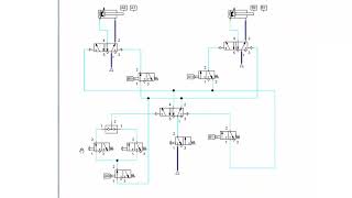 Pneumatic Cascade Circuit Explained – A+B+B–A Sequence | FluidSIM Animation #pneumatic