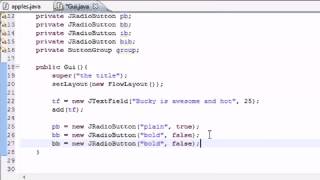 Java Programming Tutorial 66 JRadioButton YouTube