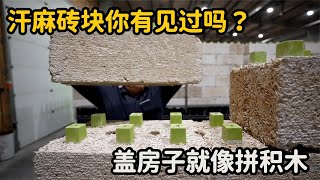 不可思议的“汉麻砖块”，盖房子就像搭积木，还能省下大量水泥