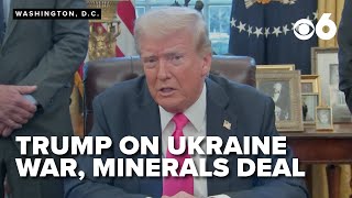 Trump speaks on Ukrainian President Zelenskyy's visit, U.S. involvement in Russia-Ukraine war