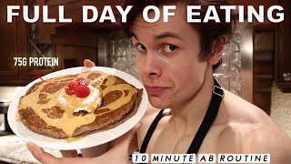 What I Eat In A Day On A Cut | 2400 CALORIES + AB WORKOUT
