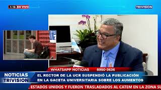 Rector de la UCR, Carlos Araya, declinó el aumento salarial aprobado la semana anterior.