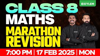 Class 8 Maths | Marathon Revision | Xylem Class 8