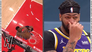 Rui Hachimura Dunks on Anthony Davis - Lakers vs Wizards | April 28, 2021 | 2020-21 NBA Season