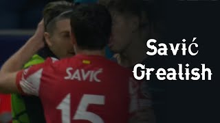 Stefan Savić Vs Jack Grealish | Atletico Madrid Vs Manchester City 2022