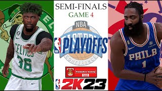 NBA 2023 Playoffs | Celtics VS 76ers | NBA 2K23 PC Gameplay | Semi-Finals | Game 4