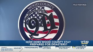 How does Wood County stay prepared for disasters?