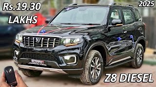 2025 SCORPIO-N Z8 DIESEL MANUAL NAPOLI BLACK😍Rs19.29 LAKH | UPDATED SCORPIO-N Z8 | Rs30,000 DISCOUNT