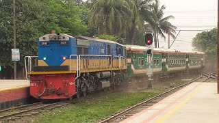 সান্তাহের জংশনে প্রবেশ করছে লালমনি এক্সপ্রেস | হুন্ডাই রোটেম 3025 এর নেতৃত্বে | বিডির ট্রেন