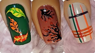 Embrace Autumn with Style | Fall Nail Art Ideas | DIY Autumn 🍁 Nails