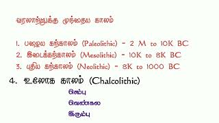 கற்காலம் - வரலாறு #historyofindia #history #tamil | #Valarivu